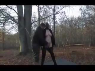 Group dirty film in the Autumn Forest, Free grown dirty video clip 25